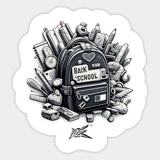 back to school tshirt Sticker